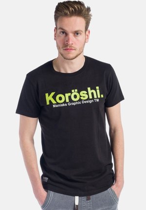 Koroshi LOGO - Nyomott mintás póló - black