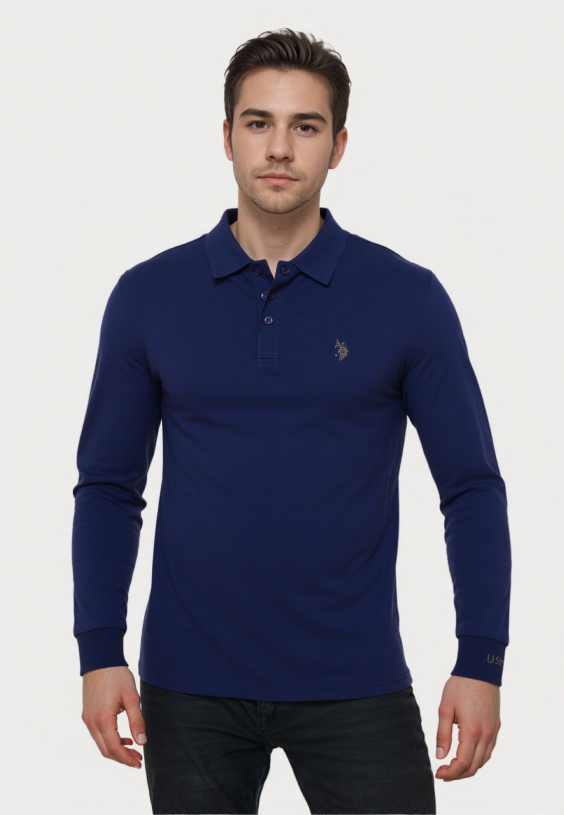 U.S. Polo Assn. LONGSLEEVE - Long sleeved top - dunkelblau/dark
