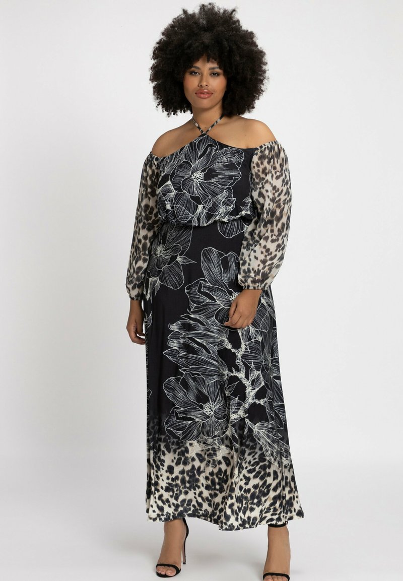 Ulla Popken Maxijurk marine/zwart Zalando.nl