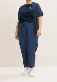 MY TRUE ME TOM TAILOR Jednoduché tričko - dark blue