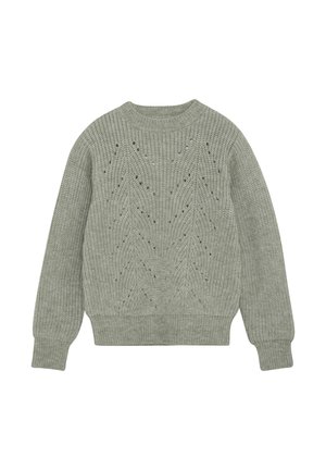 Stickad tröja - iceberg green