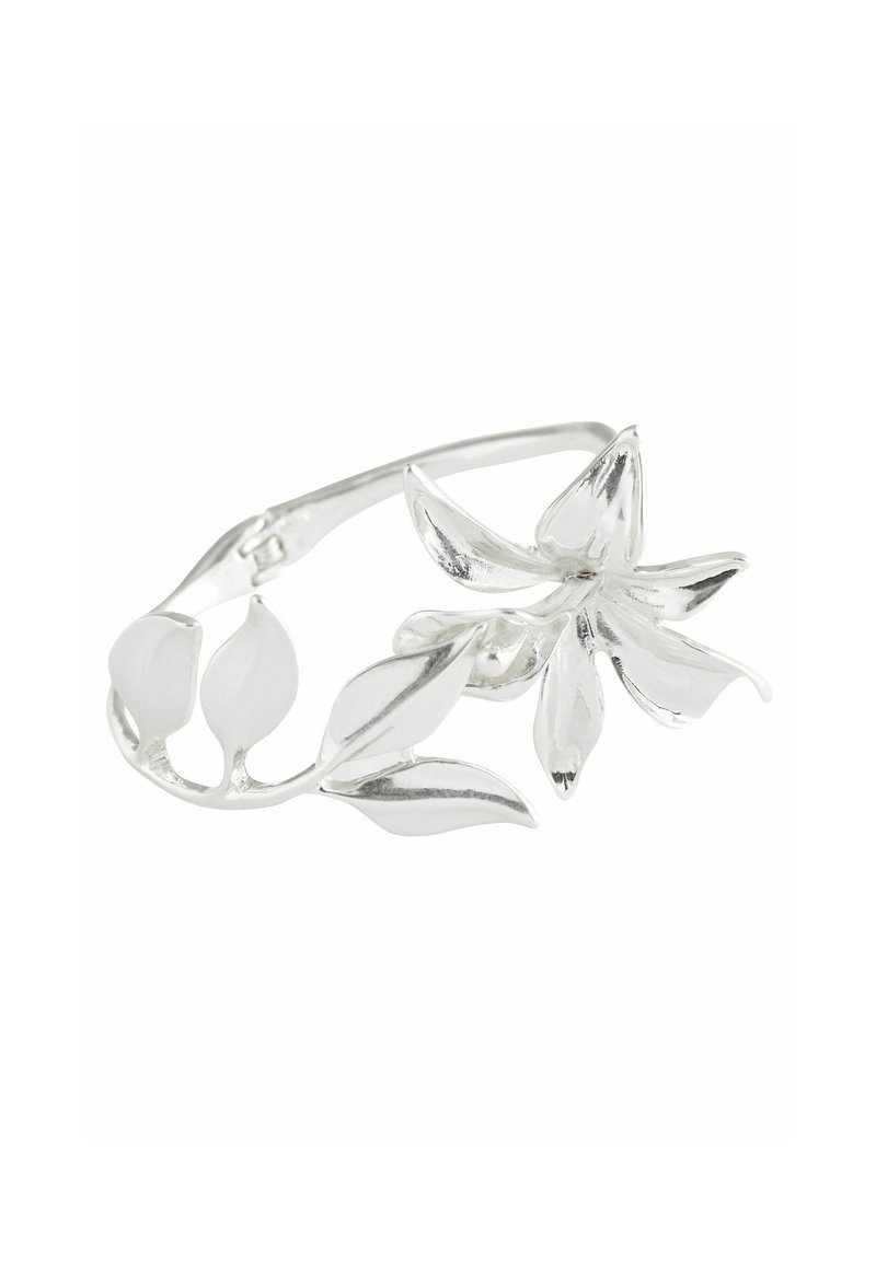 Next FLOWER HINGE CUFF - Rannekoru - silver tone