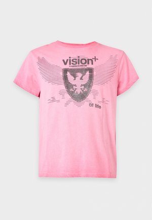 Jaded London, WASHED VISION SHORT SLEEVED - T-shirt imprimé - pink