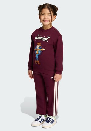 adidas Performance, LITTLE KID DISNEY TOY STORY T JOGGER SET - Tracksuit - maroon/off white