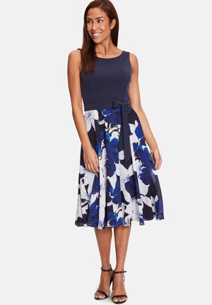 Cocktail dress / Party dress - blue white