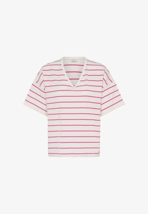 b.young, BYPANDINNA VNECK - T-shirt imprimé - raspberry rose/white stripe
