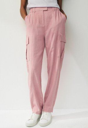 REGULAR FIT - Pantalones cargo - pink