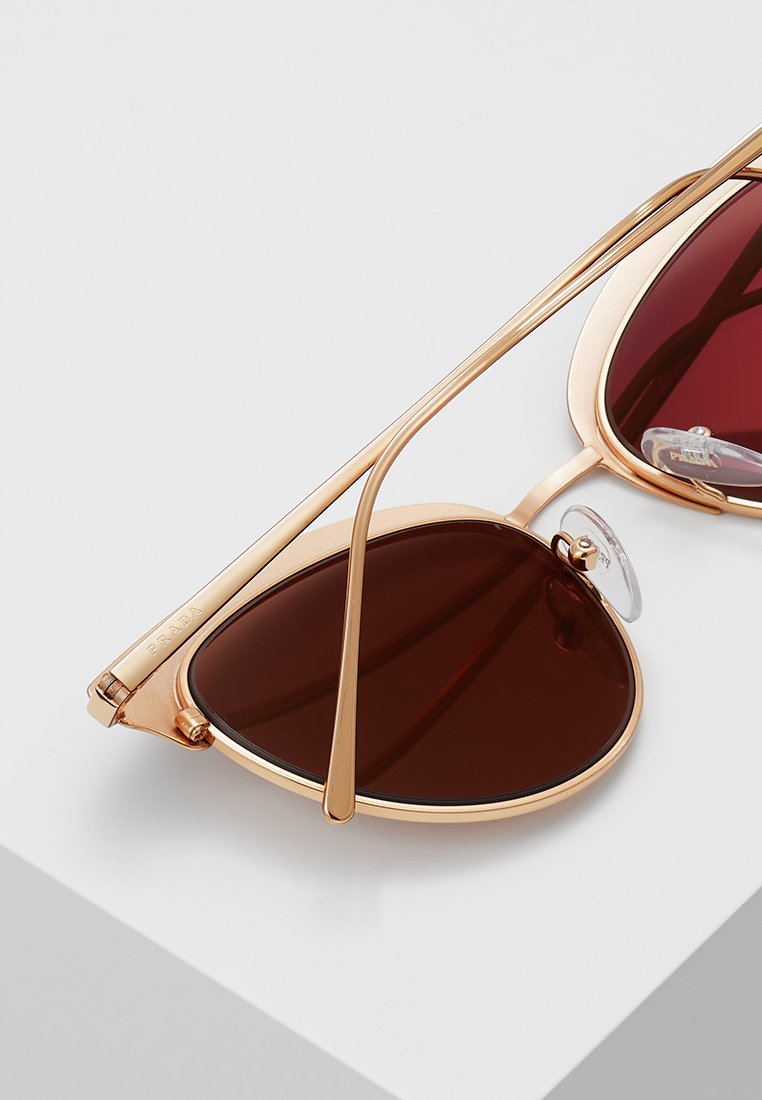 Prada Sonnenbrille rose goldbordeaux Prada Sonnenbrille rose goldbordeaux
