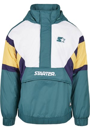 Starter Winterjas - retro green/wht/by/s prpl