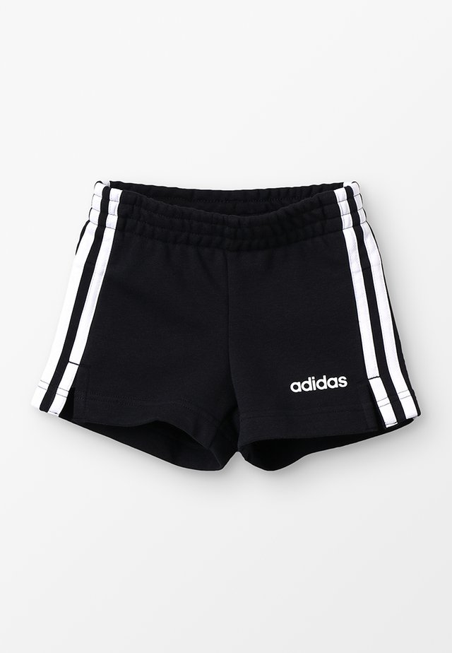 GIRLS ESSENTIALS 3STRIPES SPORT 1/4 SHORTS - Korte broeken - black/white