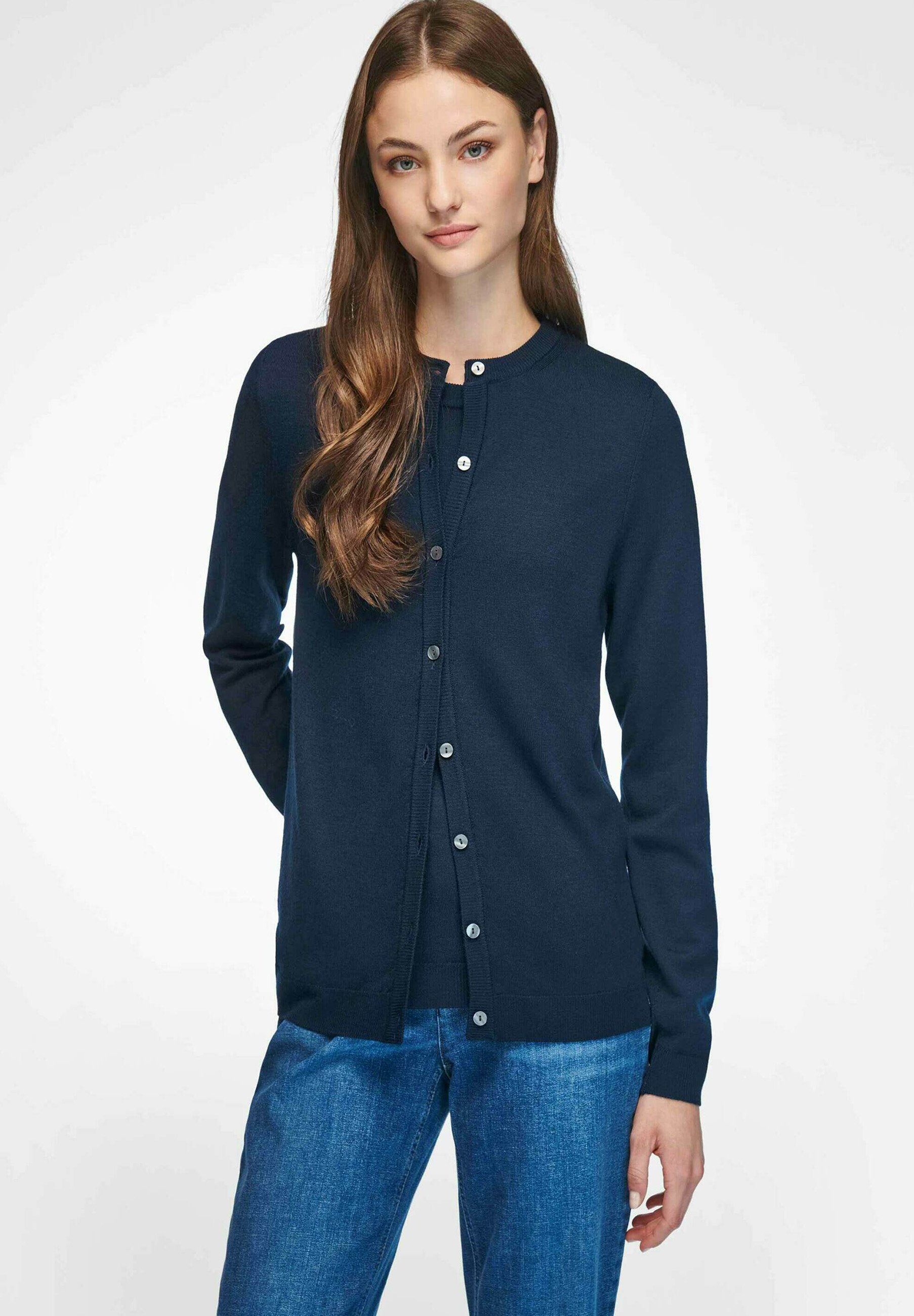 Strickjacke Damen Wolle Merino Peter Hahn Twinset Aus 100