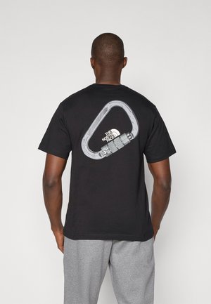 EXPLORE CARABINER RELAXED TEE UNISEX - T-shirt imprimé - black