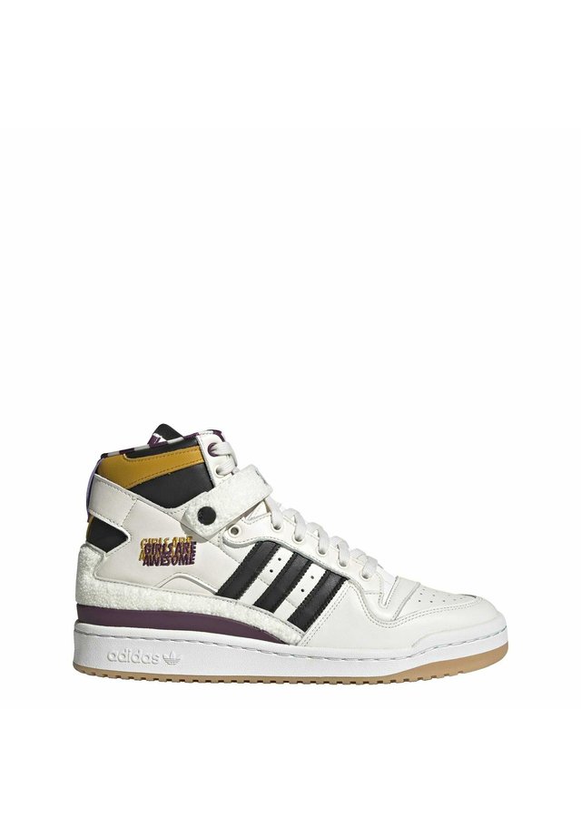 FORUM 84 HI GIRLS ARE AWESOME ORIGINALS SHOES HIGH - Sneaker high - chalk white/core black/purple beauty