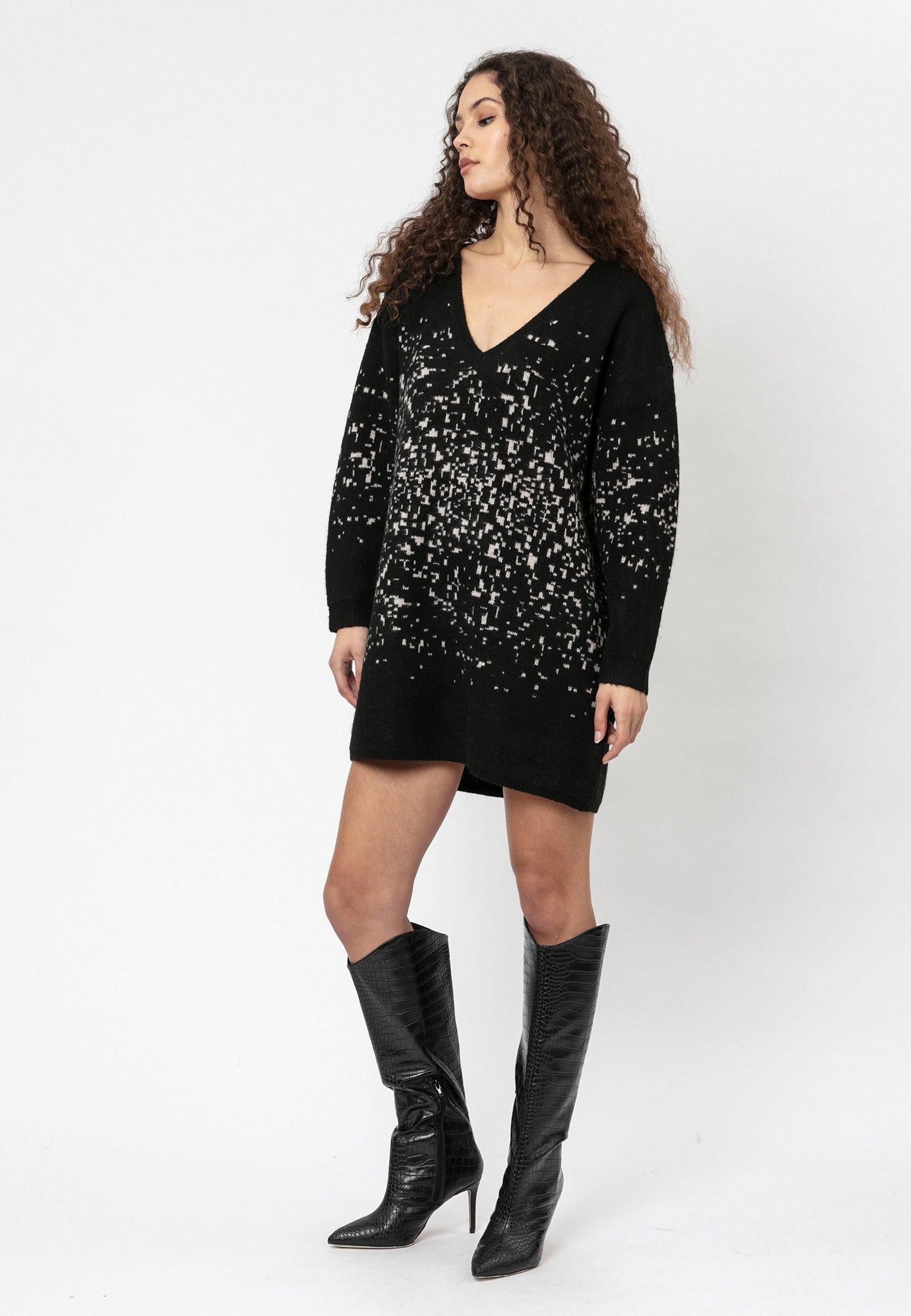 Religion Jumper dress - black/ashes of 