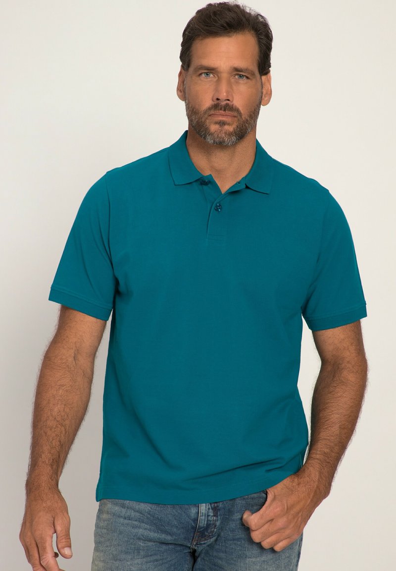 JP1880 GROSSE GRÖSSEN BIS 8XL KNOPFLEISTE - Polo - petrol