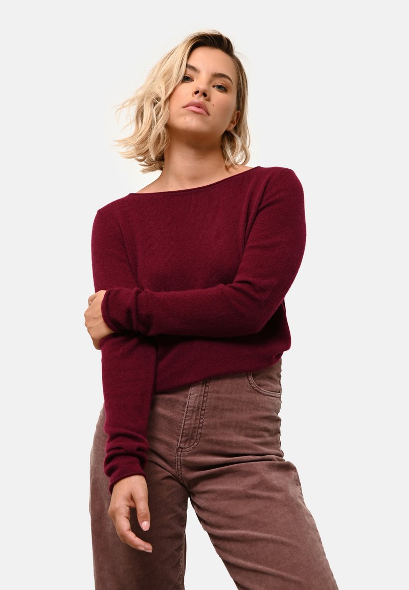 Just Cashmere GRACE - Svetr - bordeaux