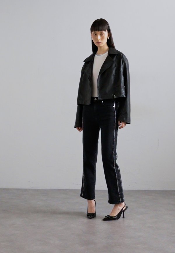 LE SLEEK STUDDED - Straight leg jeans3