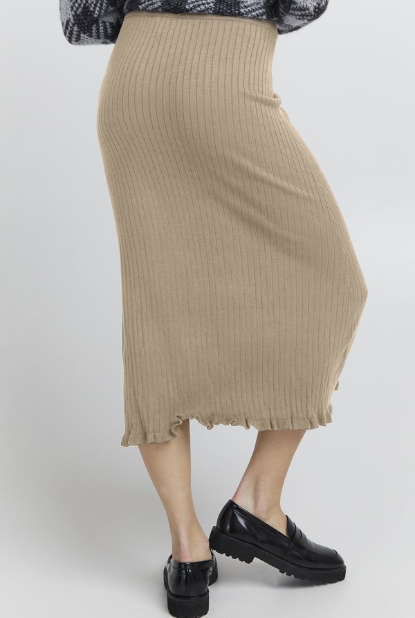 IHRuvera - A-line skirt - mottled beige4
