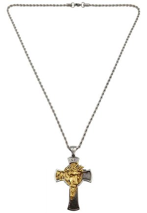 JESUS CROSS - Halskette - silverfarbenund goldfarben