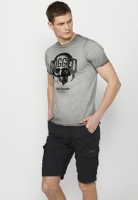 Koroshi SHORT SLEEVE - Potiskana majica - gris grey