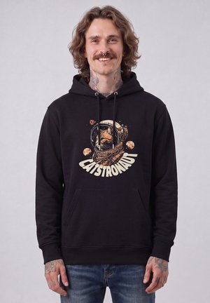 watapparel, CATSTRONAUT UNISEX - Hoodie - black