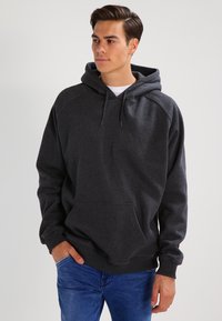 Urban Classics - BLANK HOODY - Luvtröja - charcoal Miniatyrbild 1