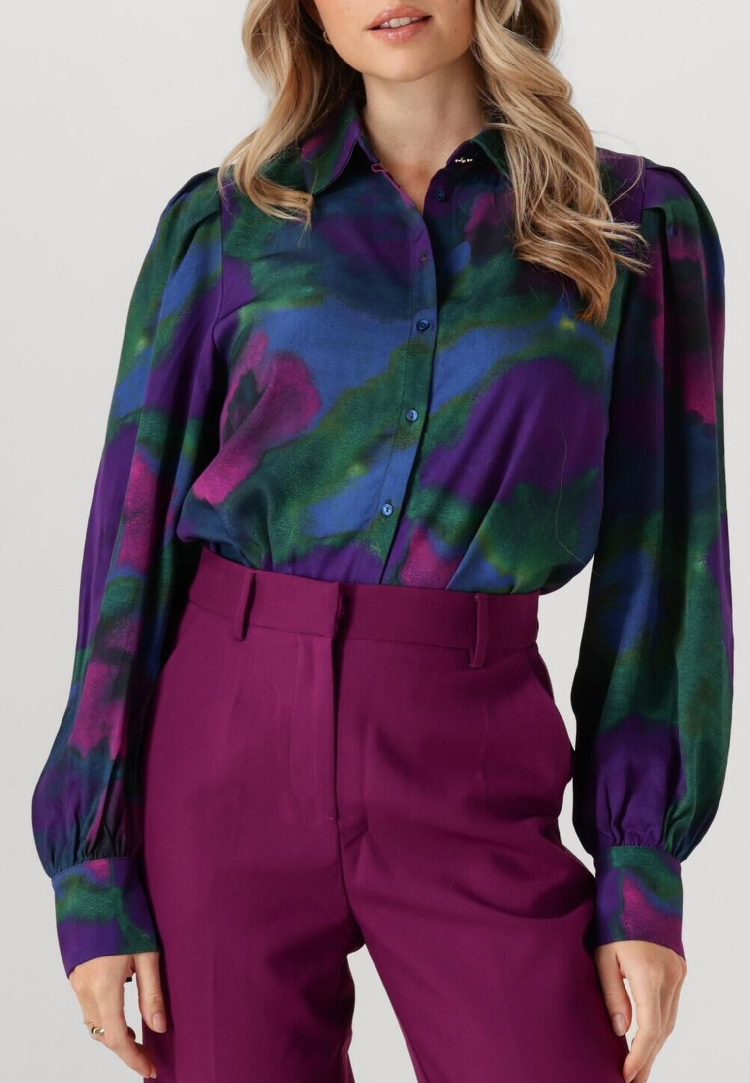 Juffrouw Jansen AMSTERDAM AMELIA Overhemdblouse blauw