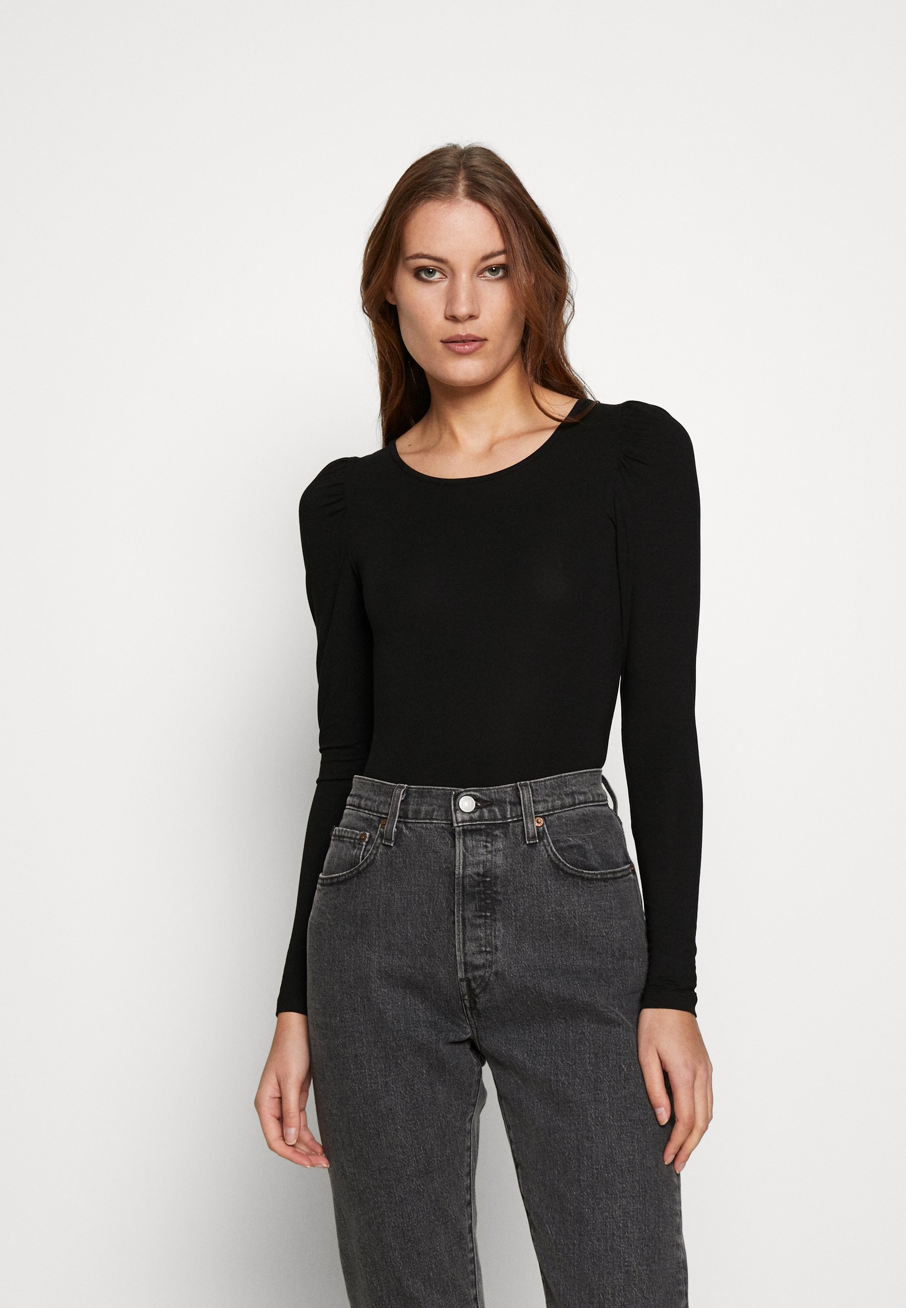 mbyM KATHLIN Topper langermet black Zalando.no mbyM VANNA - Topper langermet - black