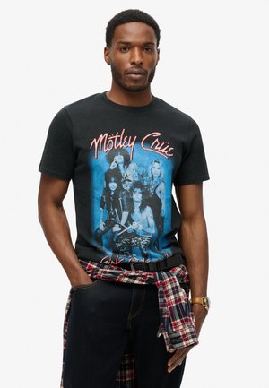 Superdry & Co MÖTLEY CRÜE LIMITED EDITION  - T-shirt print - heavy back in black