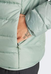 Adidas Terrex TERREX MULTI LIGHT DOWN HOODED - Chaqueta de plumas - silver green