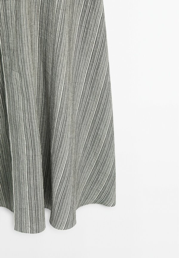 STRIPED FLOUNCE MIDI - Day dress - beige4