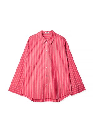 WIDE SLEEVE  - Blúzka so zapínaním na gombíky - red stripe