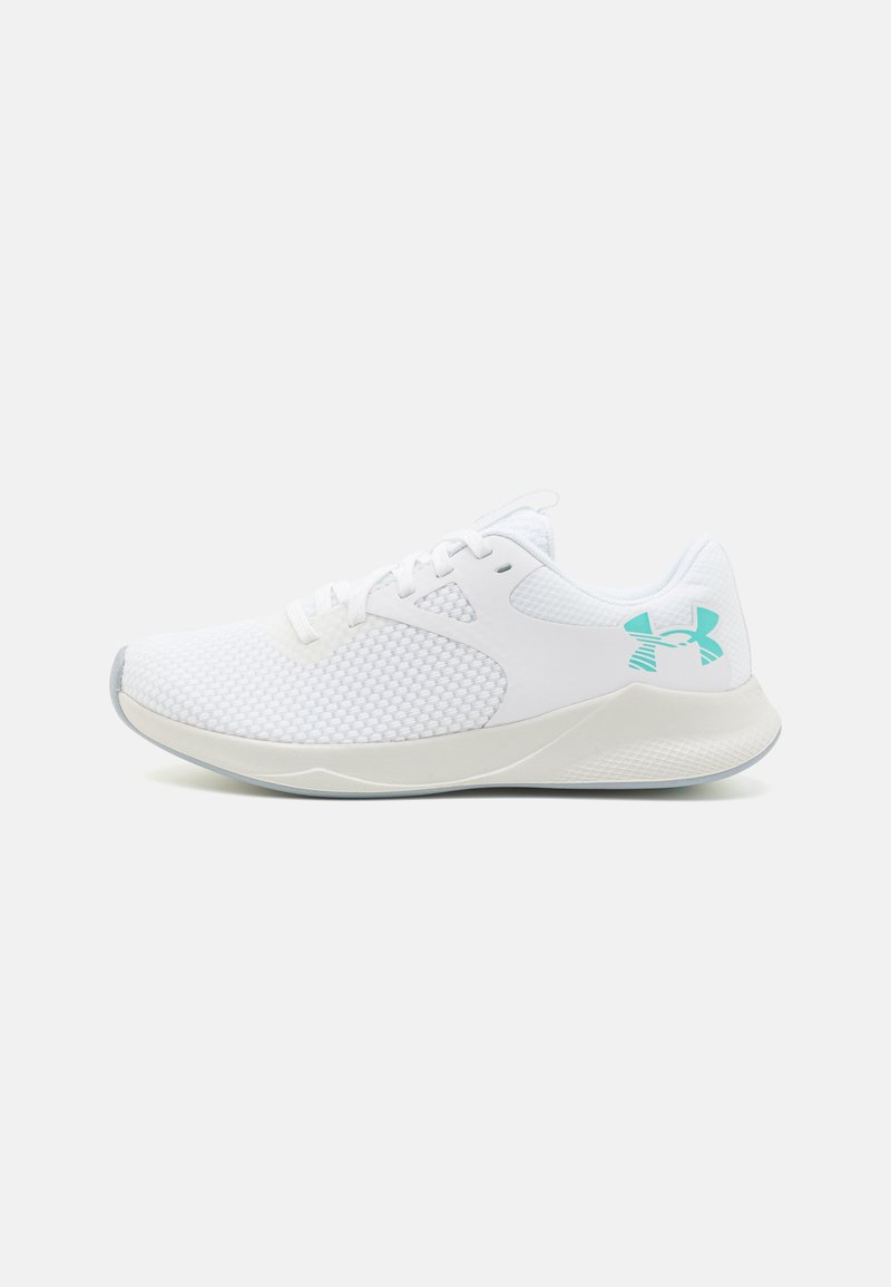 Under Armour CHARGED AURORA 2 - Treningssko - white/white clay/radial turquoise