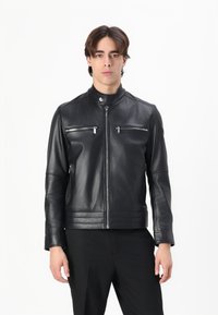 KARL LAGERFELD JACKET - Usnjena jakna - black