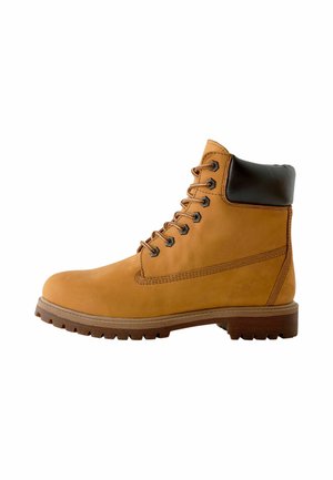 REGULAR FIT - Lace-up ankle boots - wheat