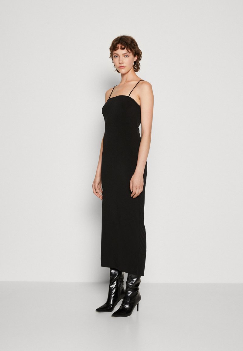 NA-KD SIDE DETAIL DRESS - Robe en jersey - black