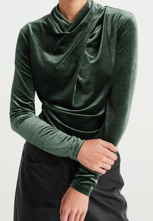 Sweatshirt - metallic green