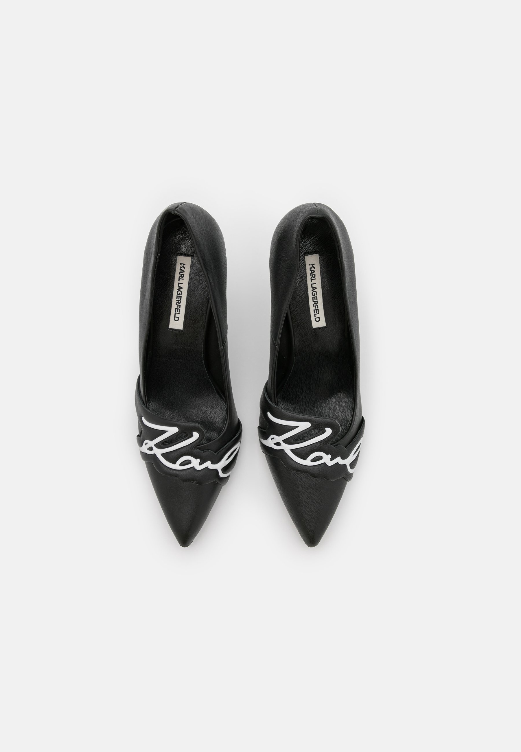 KARL LAGERFELD SARABANDE SIGNATURE LOGO COURT - Tacones - black/negro -  Zalando.es