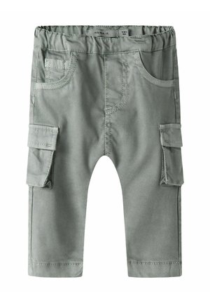 BAGGY FIT - Hlačami s stranskimi žepi - shadow