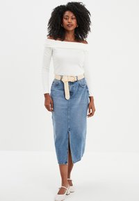 Creeks Falda vaquera - denim double stone