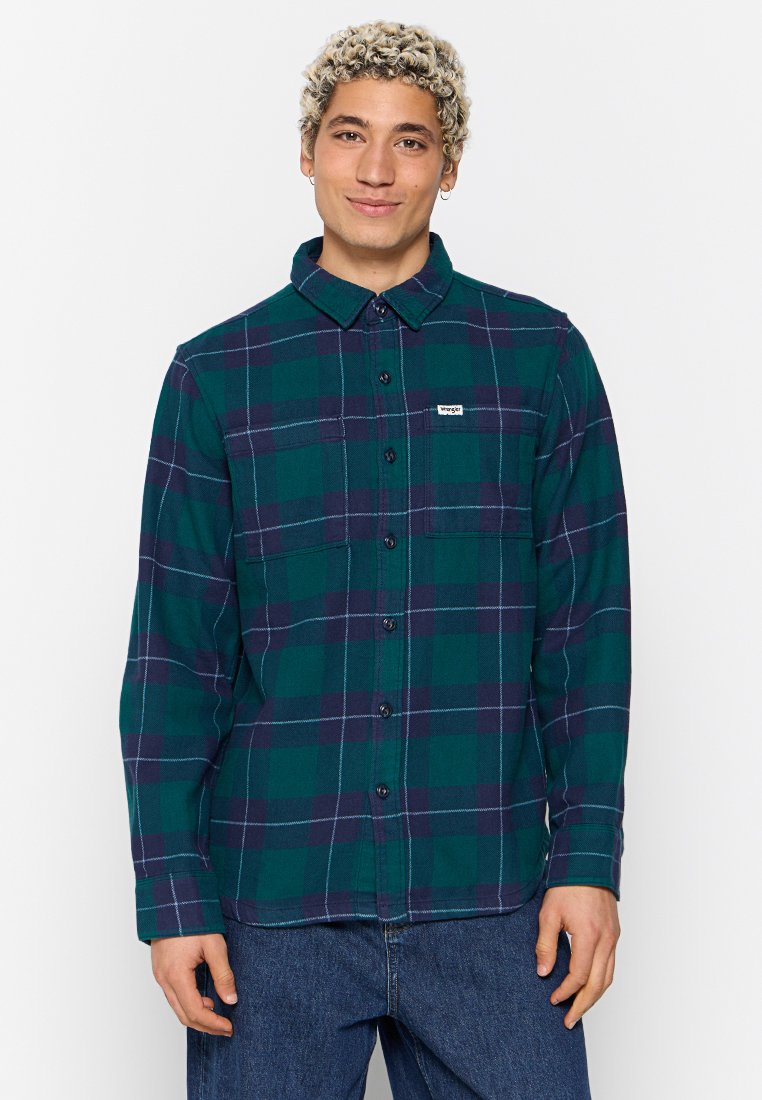Wrangler Overhemd donkergroen