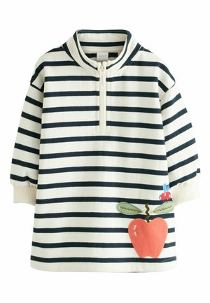 REGULAR FIT - QUARTER ZIP - Strickkleid - monochrome