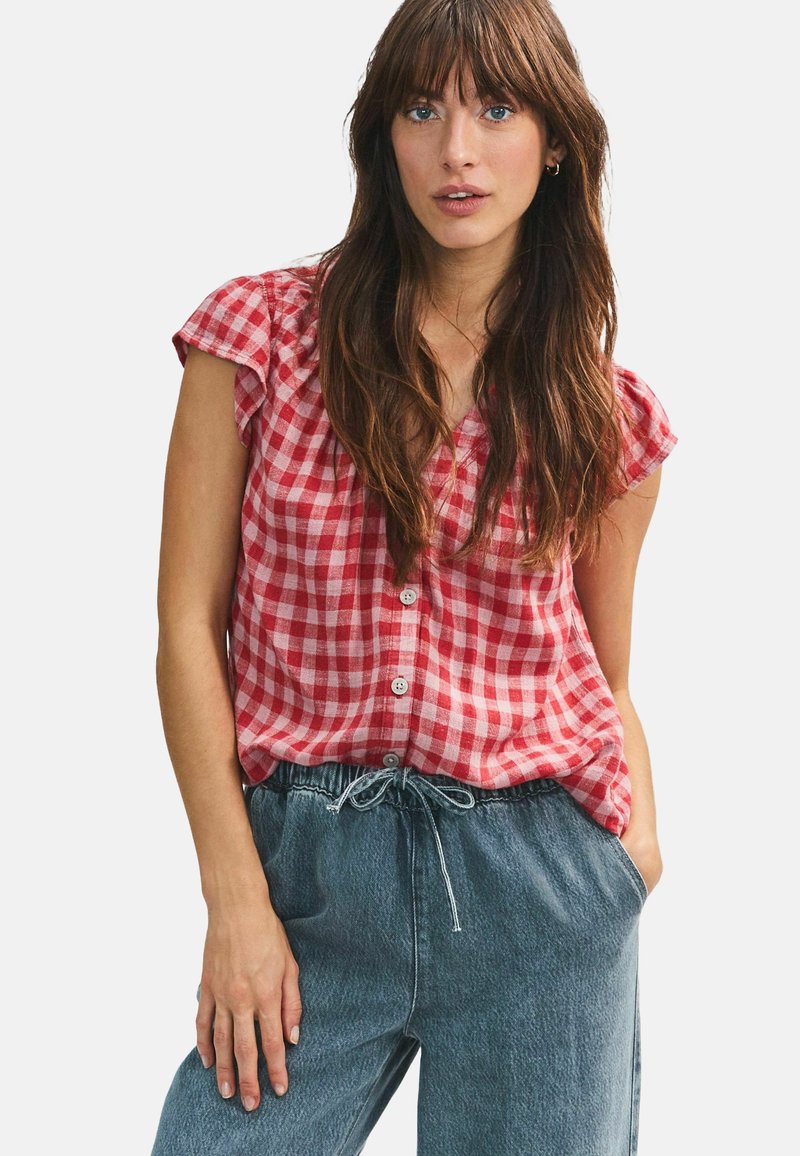 Next PETITE FIT - Camicetta - pink red gingham
