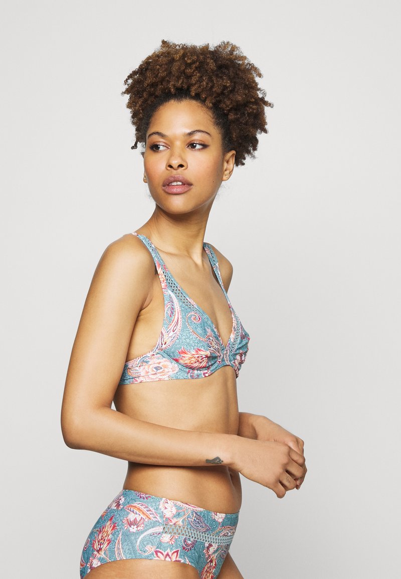 Esprit SARASA BEACH HIGH APEX BikiniTop teal green/petrol Zalando.at