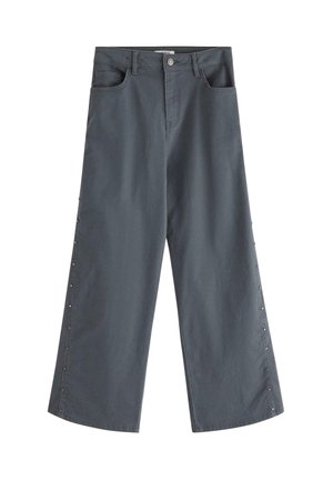 WIDE WITH EMBROIDERY  - Relaxed fit -farkut - dark grey