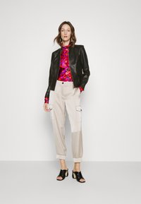 Marc Cain Leather jacket - black