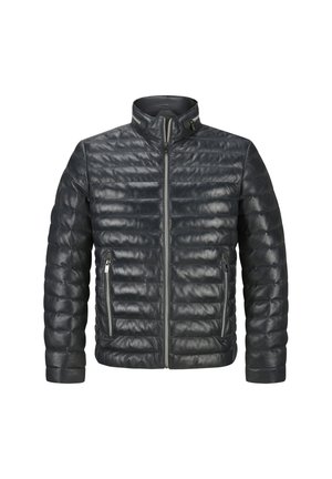 MSCORTINO - Lederjacke - nachtblau