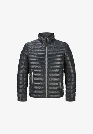 Milestone MSCORTINO - Leather jacket - nachtblau