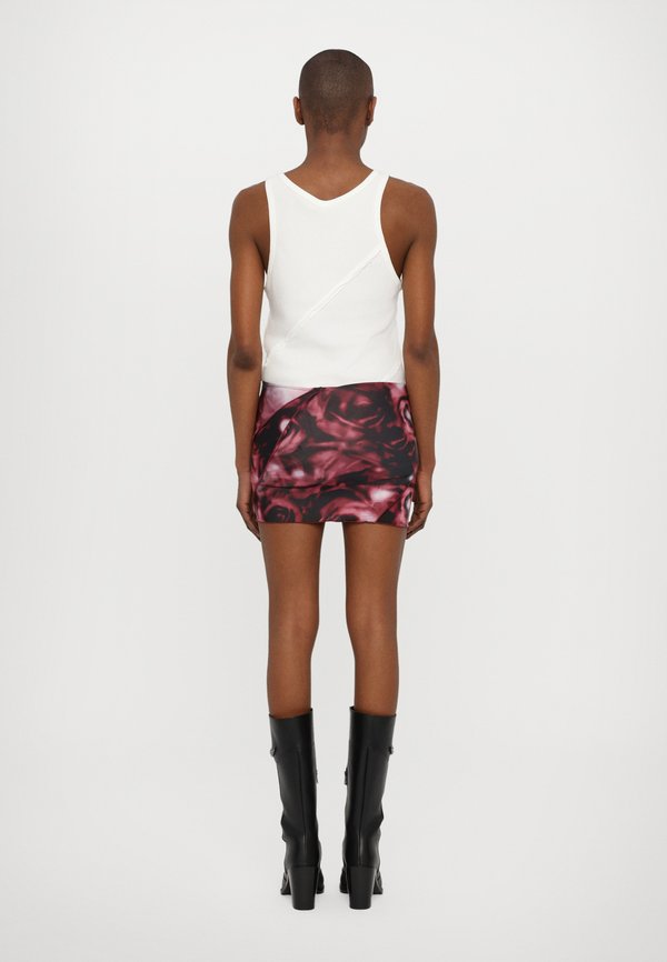 BIAS MINI SKIRT - Mini skirt - wine rose4