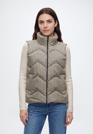 JDY, JDYPOWER SHORT CHECK WAISTCOAT OTW HAB - Veste sans manches - safari/checks